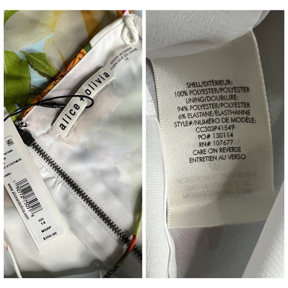 Alice + Olivia Ira Floral Spaghetti Strap Mini Dress - Picture 14 of 15